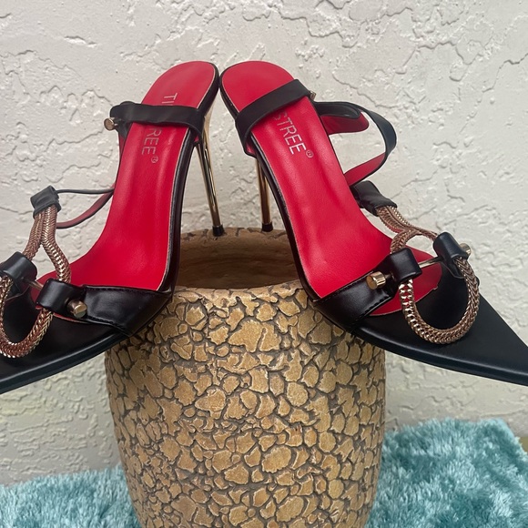 Pleaser RED insoles Haute couture heels size 7 TEENSTREETS - Picture 2 of 16